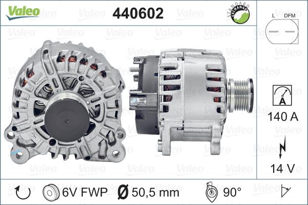 Valeo 440602 - Ģenerators autospares.lv