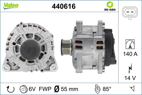 Valeo 440616 - Ģenerators www.autospares.lv