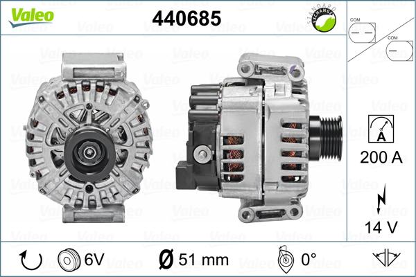 Valeo 440685 - Alternator www.autospares.lv