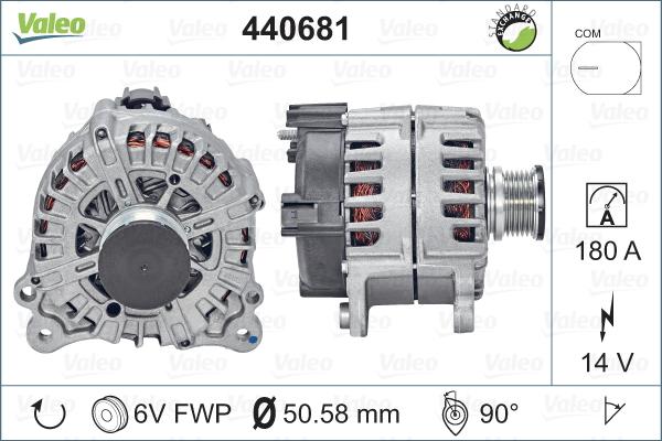 Valeo 440681 - Ģenerators autospares.lv