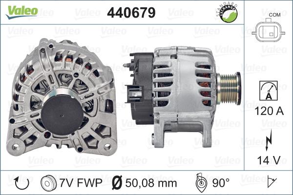 Valeo 440679 - Генератор www.autospares.lv