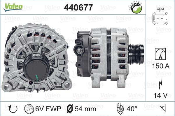 Valeo 440677 - Генератор www.autospares.lv