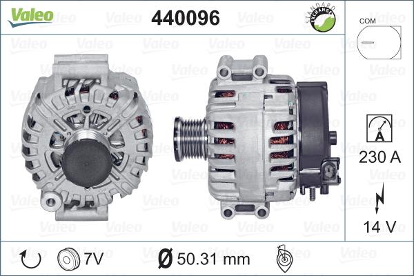 Valeo 440096 - Генератор www.autospares.lv