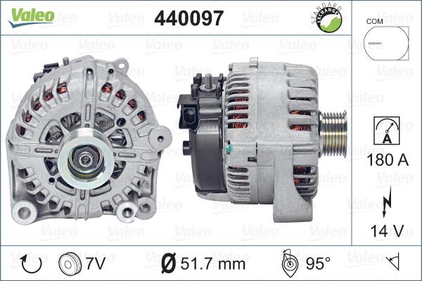 Valeo 440097 - Ģenerators www.autospares.lv