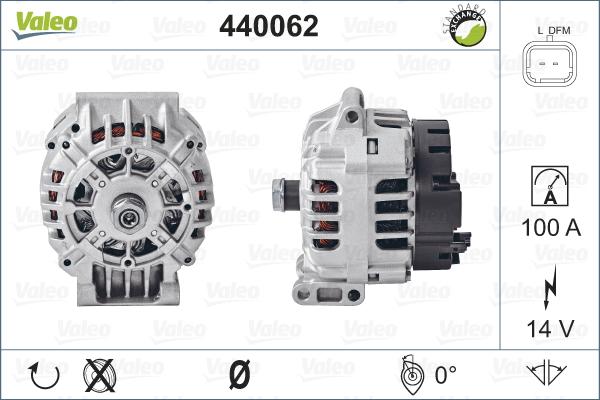 Valeo 440062 - Alternator www.autospares.lv