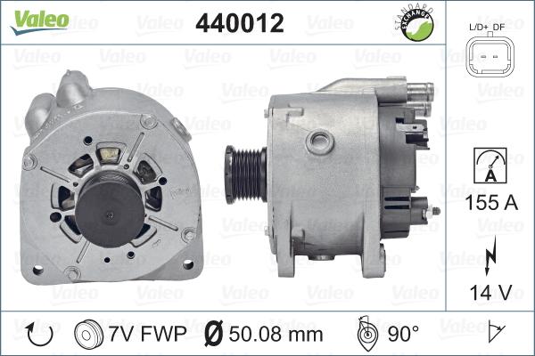 Valeo 440012 - Ģenerators autospares.lv