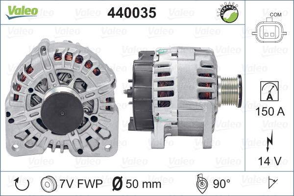 Valeo 440035 - Ģenerators www.autospares.lv