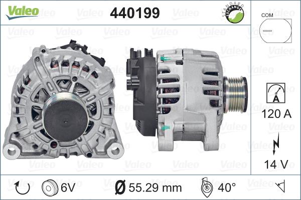 Valeo 440199 - Alternator www.autospares.lv