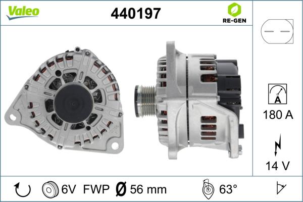 Valeo 440197 - Ģenerators autospares.lv