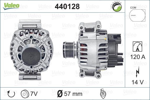 Valeo 440128 - Ģenerators www.autospares.lv