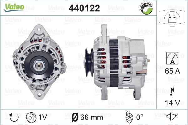 Valeo 440122 - Ģenerators www.autospares.lv