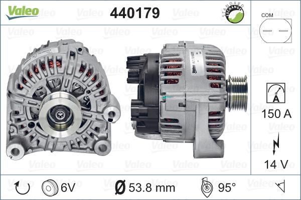 Valeo 440179 - Ģenerators autospares.lv