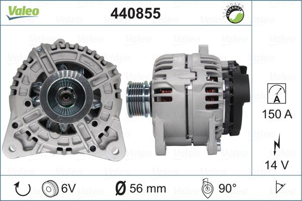 Valeo 440855 - Ģenerators autospares.lv