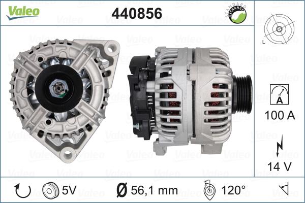 Valeo 440856 - Ģenerators www.autospares.lv