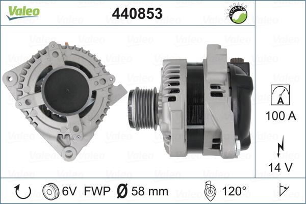 Valeo 440853 - Ģenerators www.autospares.lv