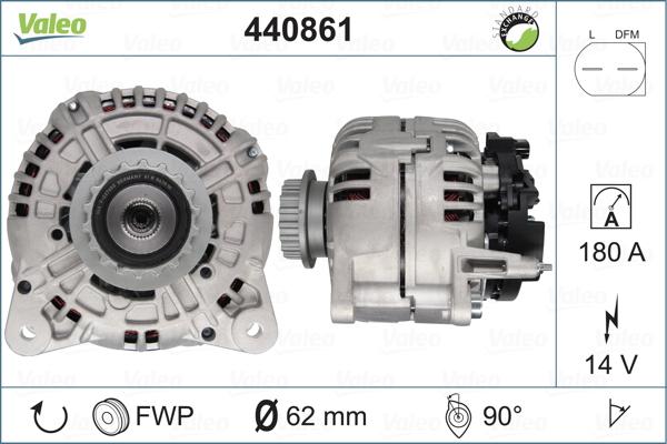 Valeo 440861 - Ģenerators www.autospares.lv