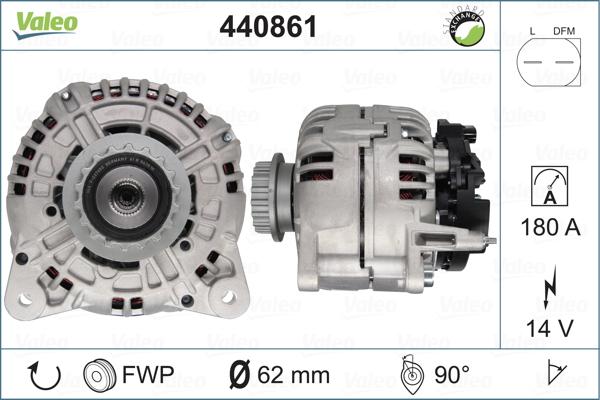 Valeo 440861 - Alternator www.autospares.lv