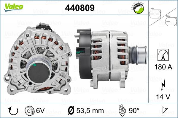 Valeo 440809 - Ģenerators autospares.lv