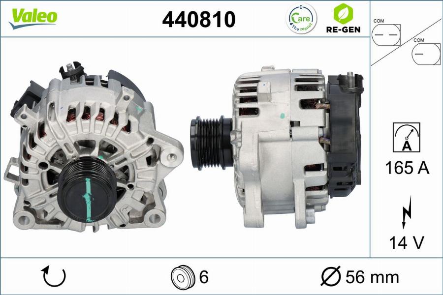 Valeo 440810 - Ģenerators www.autospares.lv