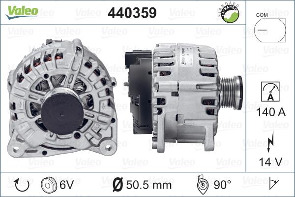 Valeo 440359 - Alternator www.autospares.lv