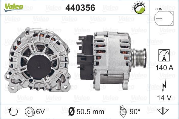 Valeo 440356 - Alternator www.autospares.lv