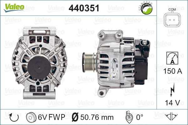 Valeo 440351 - Alternator www.autospares.lv