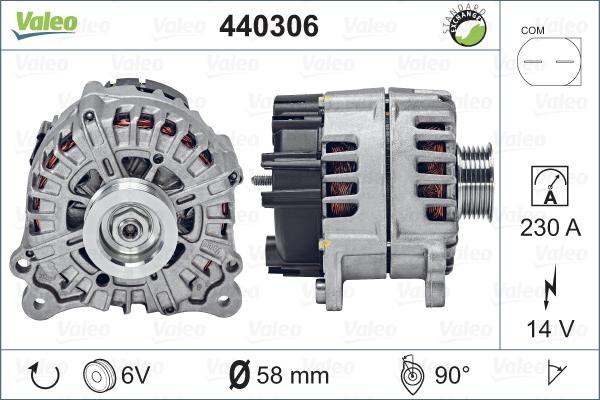 Valeo 440306 - Ģenerators www.autospares.lv