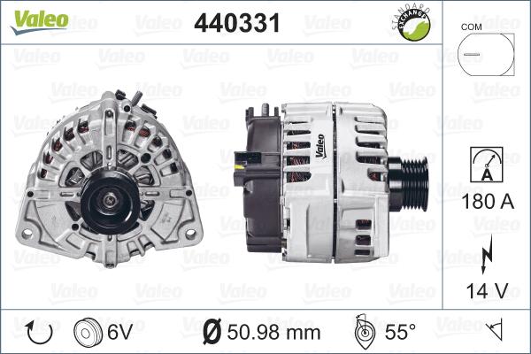 Valeo 440331 - Ģenerators www.autospares.lv