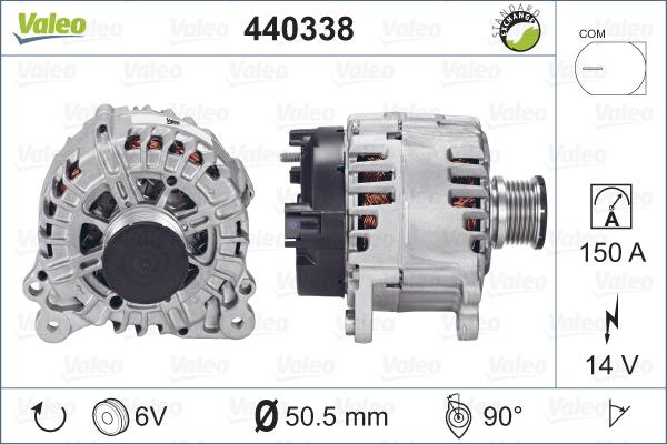 Valeo 440338 - Ģenerators autospares.lv