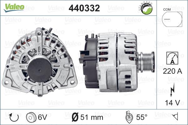 Valeo 440332 - Ģenerators www.autospares.lv