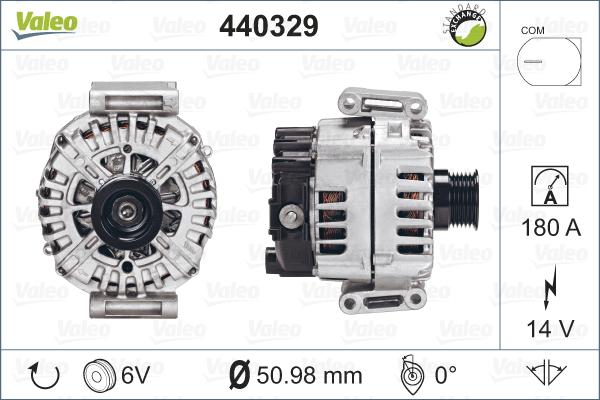 Valeo 440329 - Ģenerators www.autospares.lv