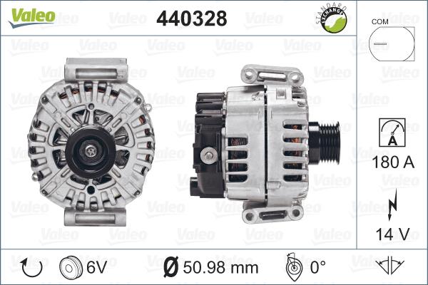 Valeo 440328 - Ģenerators www.autospares.lv