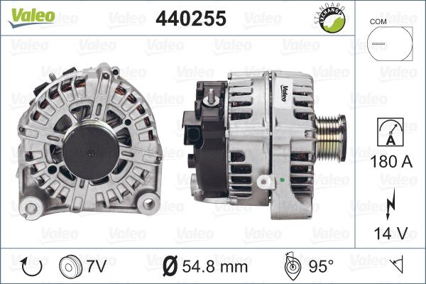 Valeo 440255 - Генератор www.autospares.lv