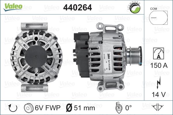 Valeo 440264 - Ģenerators autospares.lv