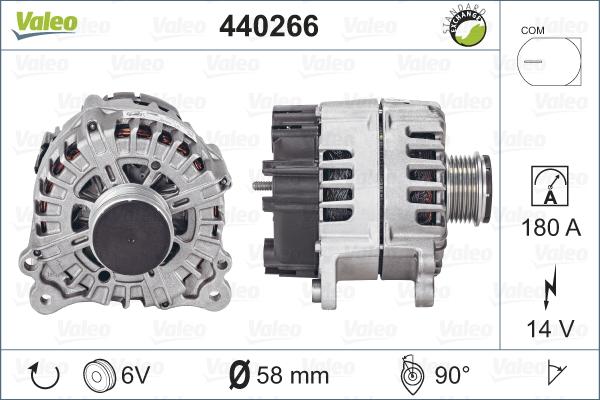 Valeo 440266 - Генератор www.autospares.lv