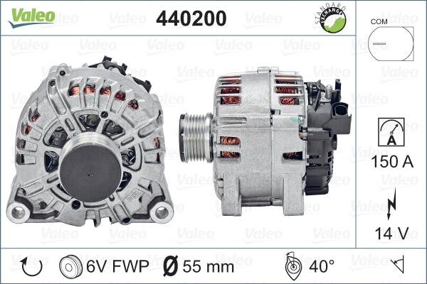 Valeo 440200 - Ģenerators autospares.lv