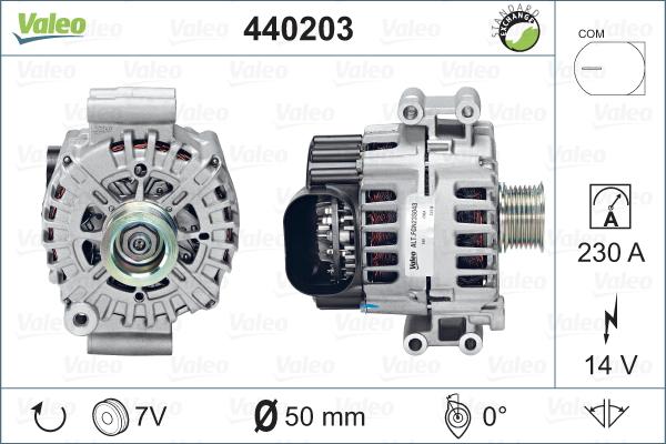 Valeo 440203 - Генератор www.autospares.lv