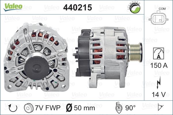 Valeo 440215 - Ģenerators www.autospares.lv