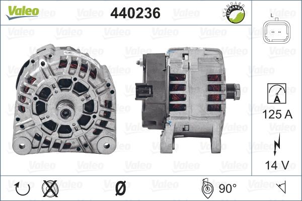 Valeo 440236 - Генератор www.autospares.lv