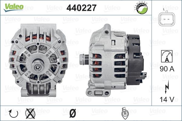 Valeo 440227 - Ģenerators autospares.lv