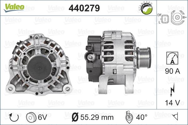 Valeo 440279 - Ģenerators autospares.lv