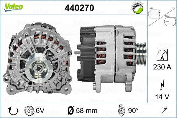 Valeo 440270 - Alternator www.autospares.lv