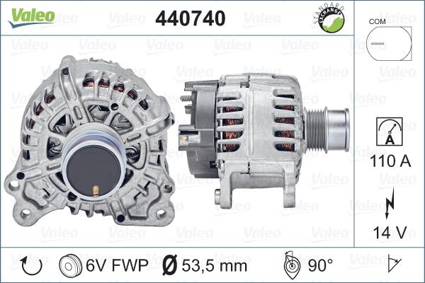 Valeo 440740 - Ģenerators autospares.lv