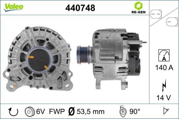 Valeo 440748 - Alternator www.autospares.lv