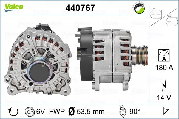 Valeo 440767 - Ģenerators autospares.lv