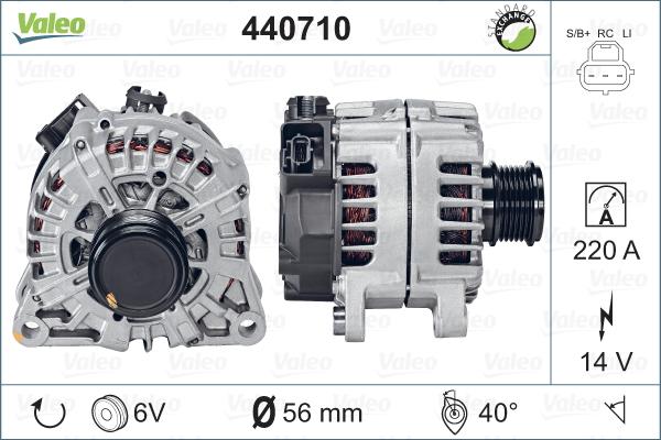 Valeo 440710 - Ģenerators www.autospares.lv