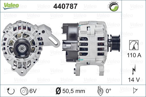 Valeo 440787 - Генератор www.autospares.lv