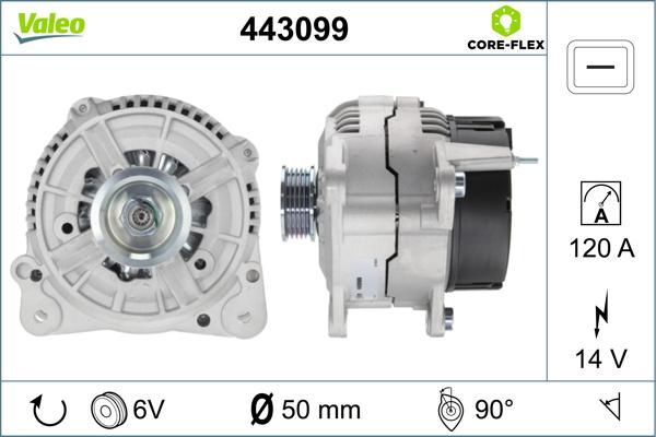 Valeo 443099 - Ģenerators autospares.lv