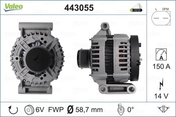 Valeo 443055 - Alternator www.autospares.lv