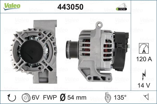 Valeo 443050 - Ģenerators autospares.lv